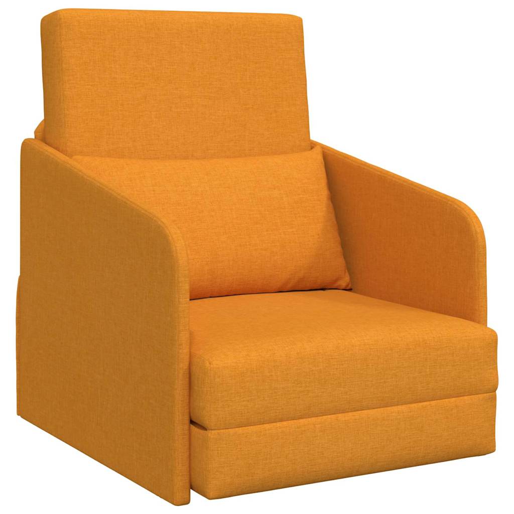 Canapé-Lit Jaune foncé 65 x 80 x 83 cm tissu