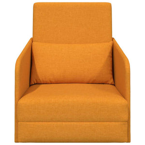 Canapé-Lit Jaune foncé 65 x 80 x 83 cm tissu