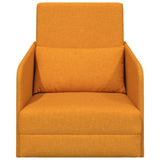 Canapé-Lit Jaune foncé 65 x 80 x 83 cm tissu