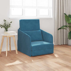 Canapé-Lit Bleu 65 x 80 x 83 cm Velours