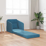 Canapé-Lit Bleu 65 x 80 x 83 cm Velours