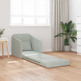 Canapé-Lit Gris clair 65 x 80 x 83 cm Velours