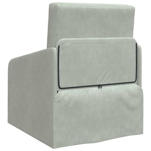 Canapé-Lit Gris clair 65 x 80 x 83 cm Velours