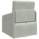 Canapé-Lit Gris clair 65 x 80 x 83 cm Velours