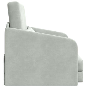 Canapé-Lit Gris clair 65 x 80 x 83 cm Velours