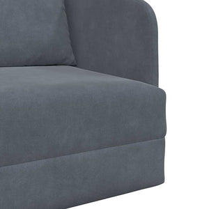 Canapé-Lit Gris foncé 65 x 80 x 83 cm Velours