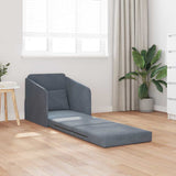 Canapé-Lit Gris foncé 65 x 80 x 83 cm Velours