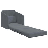 Canapé-Lit Gris foncé 65 x 80 x 83 cm Velours