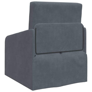 Canapé-Lit Gris foncé 65 x 80 x 83 cm Velours
