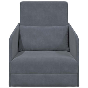Canapé-Lit Gris foncé 65 x 80 x 83 cm Velours