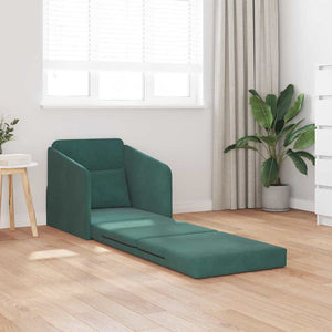 Canapé-Lit Vert foncé 65 x 80 x 83 cm Velours