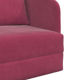 Canapé-Lit Bordeaux 65 x 80 x 83 cm Velours