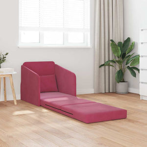 Canapé-Lit Bordeaux 65 x 80 x 83 cm Velours