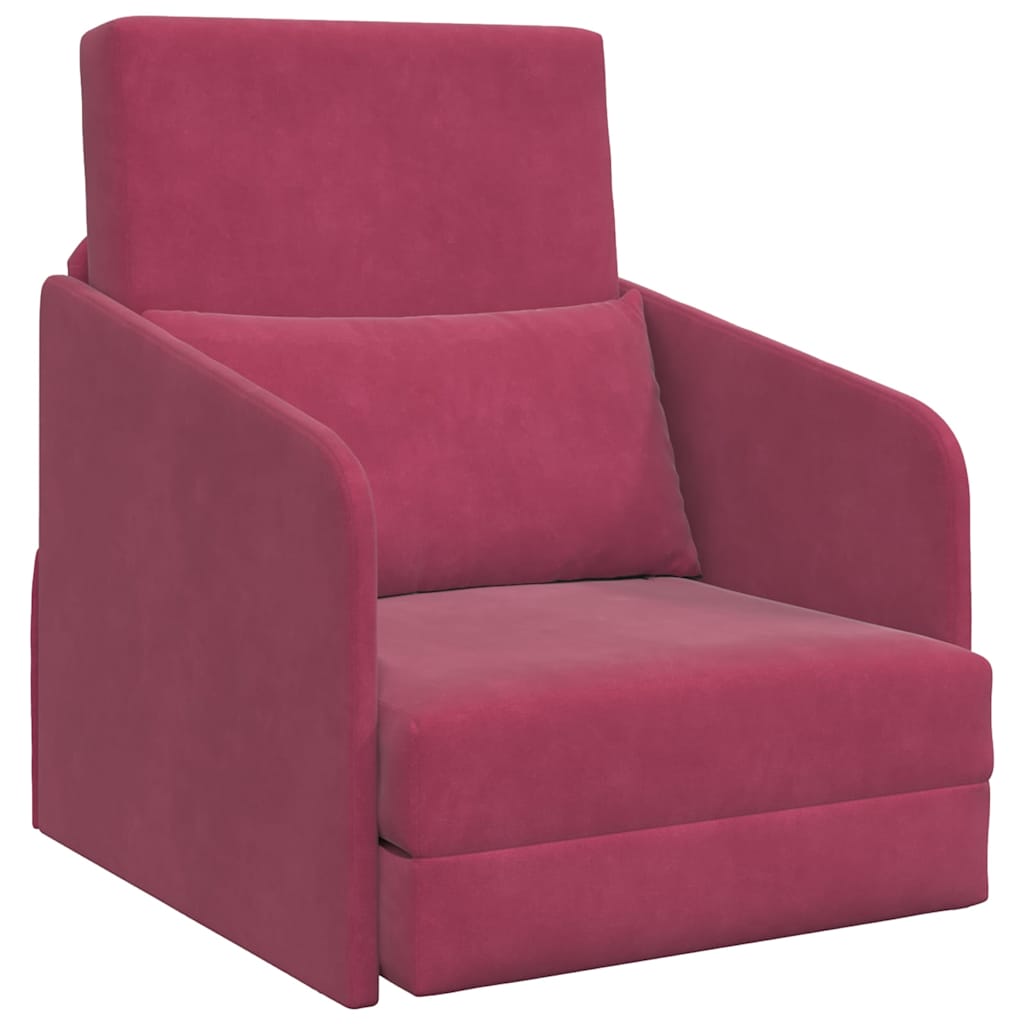 Canapé-Lit Bordeaux 65 x 80 x 83 cm Velours