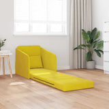Canapé-Lit Jaune 65 x 80 x 83 cm Velours