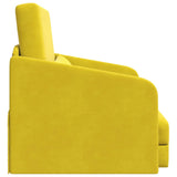 Canapé-Lit Jaune 65 x 80 x 83 cm Velours