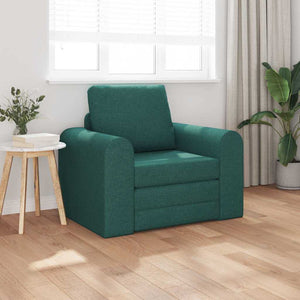 Canapé-Lit Vert foncé 98 x 71 x 83 cm tissu