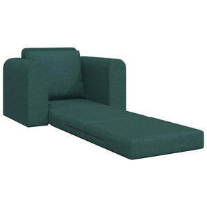 Canapé-Lit Vert foncé 98 x 71 x 83 cm tissu