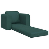 Canapé-Lit Vert foncé 98 x 71 x 83 cm tissu