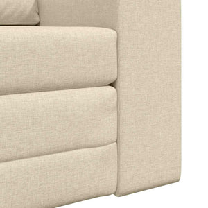 Canapé-Lit Crème 98 x 71 x 83 cm tissu