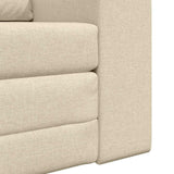 Canapé-Lit Crème 98 x 71 x 83 cm tissu