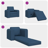 Canapé-Lit Bleu 98 x 71 x 83 cm tissu