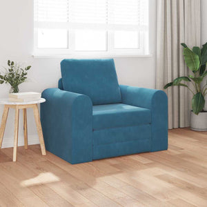 Canapé-Lit Bleu 98 x 71 x 83 cm Velours