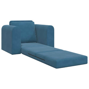 Canapé-Lit Bleu 98 x 71 x 83 cm Velours