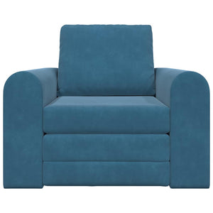 Canapé-Lit Bleu 98 x 71 x 83 cm Velours