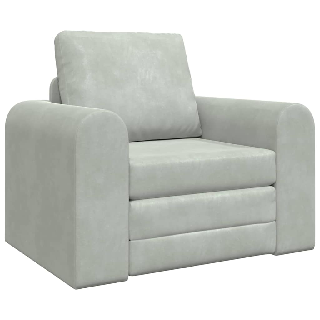 Canapé-Lit Gris clair 98 x 71 x 83 cm Velours