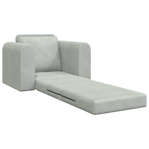 Canapé-Lit Gris clair 98 x 71 x 83 cm Velours