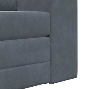 Canapé-Lit Gris foncé 98 x 71 x 83 cm Velours
