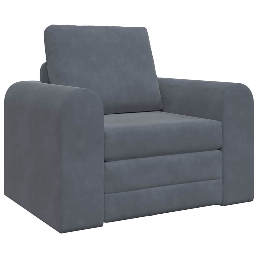 Canapé-Lit Gris foncé 98 x 71 x 83 cm Velours