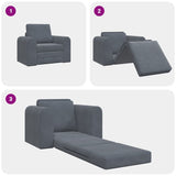 Canapé-Lit Gris foncé 98 x 71 x 83 cm Velours