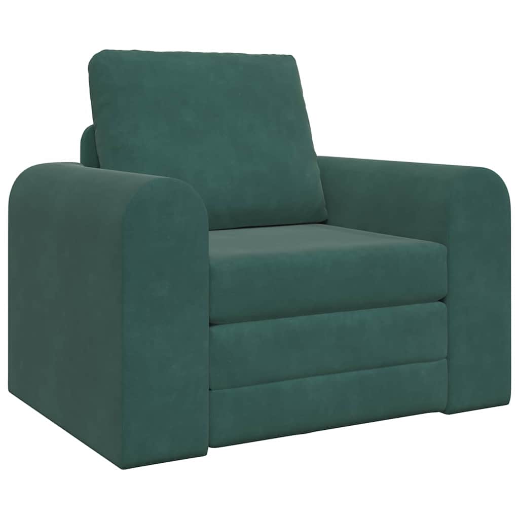 Canapé-Lit Vert foncé 98 x 71 x 83 cm Velours