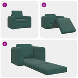 Canapé-Lit Vert foncé 98 x 71 x 83 cm Velours