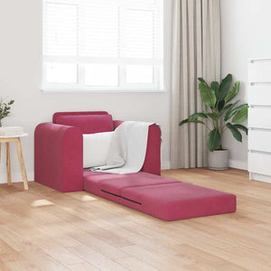 Canapé-Lit Rouge bordeaux 98 x 71 x 83 cm Velours