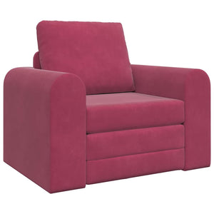 Canapé-Lit Rouge bordeaux 98 x 71 x 83 cm Velours