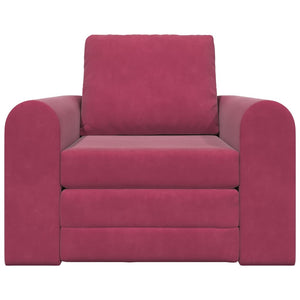 Canapé-Lit Rouge bordeaux 98 x 71 x 83 cm Velours