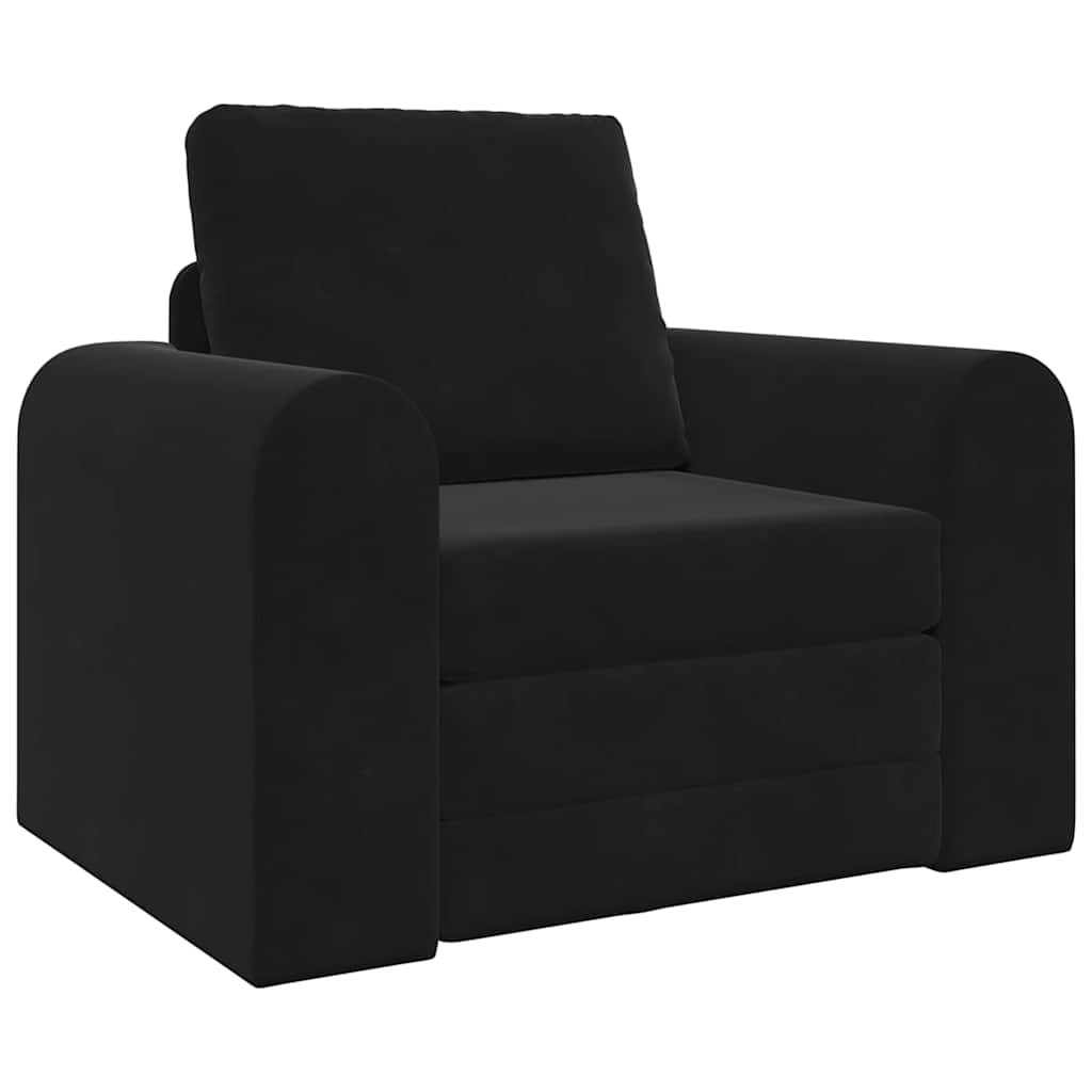 Canapé-Lit Noir 98 x 71 x 83 cm Velours