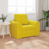 Canapé-Lit Jaune 98 x 71 x 83 cm Velours