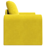 Canapé-Lit Jaune 98 x 71 x 83 cm Velours