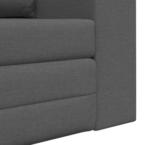 Canapé-Lit Gris foncé 148 x 71 x 83 cm tissu