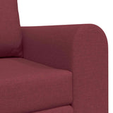 Canapé-Lit Rouge bordeaux 148 x 71 x 83 cm tissu