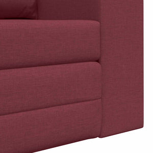 Canapé-Lit Rouge bordeaux 148 x 71 x 83 cm tissu