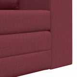 Canapé-Lit Rouge bordeaux 148 x 71 x 83 cm tissu