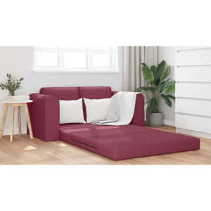 Canapé-Lit Rouge bordeaux 148 x 71 x 83 cm tissu