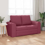 Canapé-Lit Rouge bordeaux 148 x 71 x 83 cm tissu