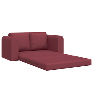 Canapé-Lit Rouge bordeaux 148 x 71 x 83 cm tissu