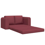 Canapé-Lit Rouge bordeaux 148 x 71 x 83 cm tissu